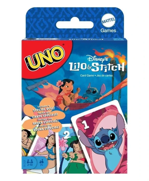 Επιτραπέζιο Παιχνίδι UNO Lilo & Stitch για 2-10 Παίκτες 7+ Ετών Mattel JCC10