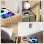 4Smarts Φορτιστής Χωρίς Καλώδιο GaN με 2 Θύρες USB-A 45W Power Delivery Λευκός (FlatPlug Slim) 542045 - Image 3