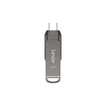 Lexar Jumpdrive 256GB USB 2.0 Stick με σύνδεση USB-C & USB-A Γκρι LJDD400256G-BNQNG