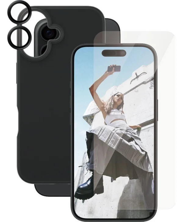 PanzerGlass Tempered Glass (iPhone 16) B1393+95875+95890