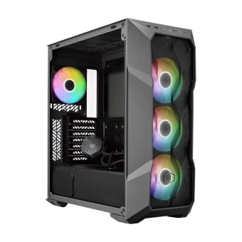 CoolerMaster TD500 MAX Gaming Midi Tower Κουτί Υπολογιστή με Πλαϊνό Παράθυρο και RGB Φωτισμό Gun Metal TD500V2-MGNN85-SL0