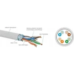 Q-Lantec U/UTP Cat.6 (Gigabit) Καλώδιο Δικτύου Ethernet 305m Γκρι KIF6PVC305Q - Image 2