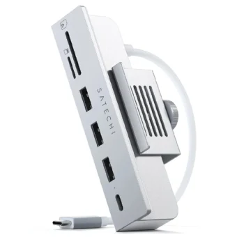 Satechi Hub 4 Θυρών USB 2.0 με σύνδεση USB-C Γκρι ST-UCICHS
