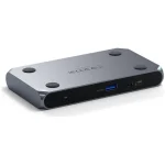 Satechi Slim Hub Pro Thunderbolt 4 Docking Station με 4K PD Ethernet Γκρι ST-HT4SHM-EU - Image 2