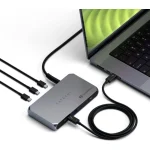 Satechi Slim Hub Pro Thunderbolt 4 Docking Station με 4K PD Ethernet Γκρι ST-HT4SHM-EU - Image 5