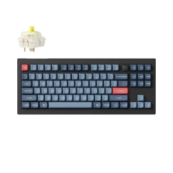 Keychron V3 Max QMK V3M-D4 Gaming Μηχανικό Πληκτρολόγιο Tenkeyless με Gateron Jupiter Banana διακόπτες και RGB φωτισμό (Αγγλικό US)