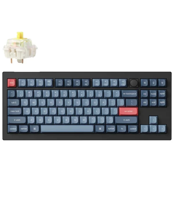 Keychron V3 Max QMK V3M-D4 Gaming Μηχανικό Πληκτρολόγιο Tenkeyless με Gateron Jupiter Banana διακόπτες και RGB φωτισμό (Αγγλικό US)