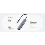 Cudy UH405 USB-C Docking Station με HDMI 4K PD Ασημί - Image 2