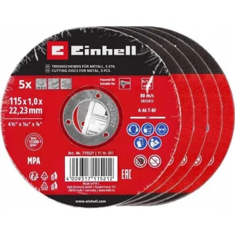 Einhell Δίσκος Κοπής Μετάλλου 5τμχ 711521