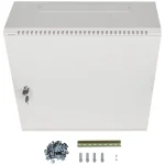 Εγκαταστασιακο Ντουλαπι Rack Τοιχου 19" 6u+3u 540x200 Χαμηλου Προφιλ Γκρι Lanberg Συναρμολογημενο WAF1-5203-06-00S - Image 9