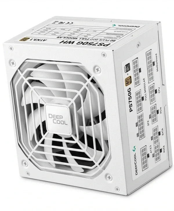 Deepcool Deepcool PS750G 750W Λευκό Τροφοδοτικό Υπολογιστή Full Modular 80 Plus Gold R-PS750G-FE0W-JGEU