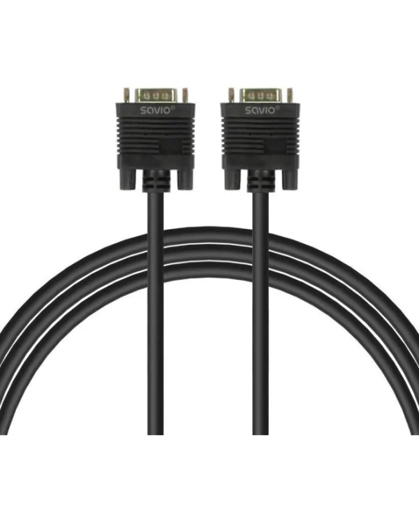 Savio Cable VGA male - VGA male Μαύρο 1.8m CL-202