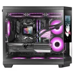Mars Gaming MC-3TCORELCDM Gaming Midi Tower Κουτί Υπολογιστή με Πλαϊνό Παράθυρο Μαύρο TACMARS-3TCORELCDM - Image 3