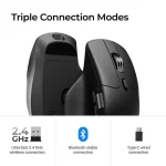 Keychron M6 M6S-A72 Ασύρματο Εργονομικό Ποντίκι Μαύρο - Image 4