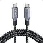 Anker Braided USB 2.0 Cable USB-C male - USB-C 240W PD Γκρι 1m A88E2011