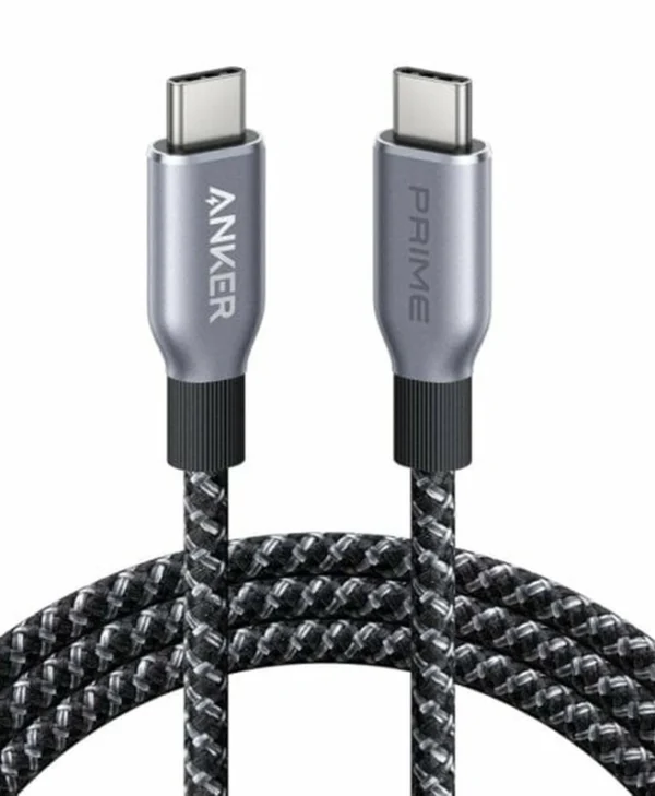Anker Braided USB 2.0 Cable USB-C male - USB-C 240W PD Γκρι 1m A88E2011