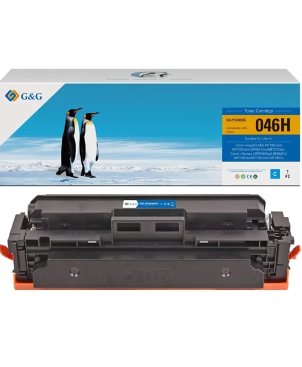 G&g Premium Toner 5k Canon 046h Cyan 1253c002 Crg-046hc Crg046hc 16950