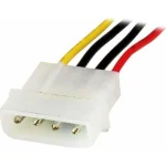 StarTech 4-Pin Molex - 4-Pin Molex Cable 0.3m Πολύχρωμο LP4POWEXT12 - Image 3