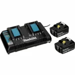 Makita Σετ 2 Μπαταριών Εργαλείου 18V Χωρητικότητας 5Ah με Φορτιστή 199482-2