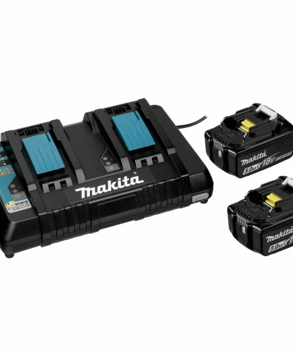 Makita Σετ 2 Μπαταριών Εργαλείου 18V Χωρητικότητας 5Ah με Φορτιστή 199482-2