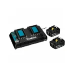 Makita Σετ 2 Μπαταριών Εργαλείου 18V Χωρητικότητας 5Ah με Φορτιστή 199482-2 - Image 2