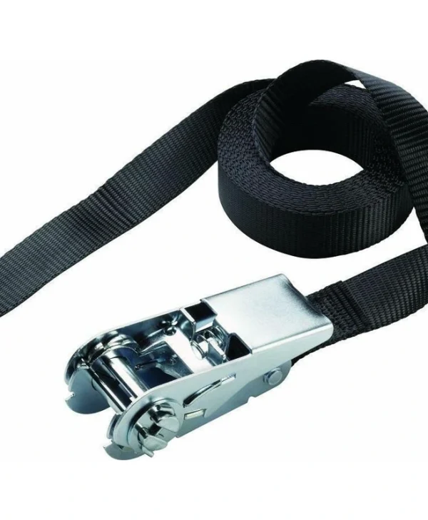 Master Lock Ιμάντας Αποσκευών Αυτοκινήτου 500x2.5cm με Καστάνια για Φορτία έως 400kg Μαύρο 3108EURDAT