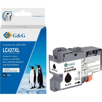 G&g Compatible Ink Cartridge Lc-427xlbk Np-b-0427xlbk Black 20613