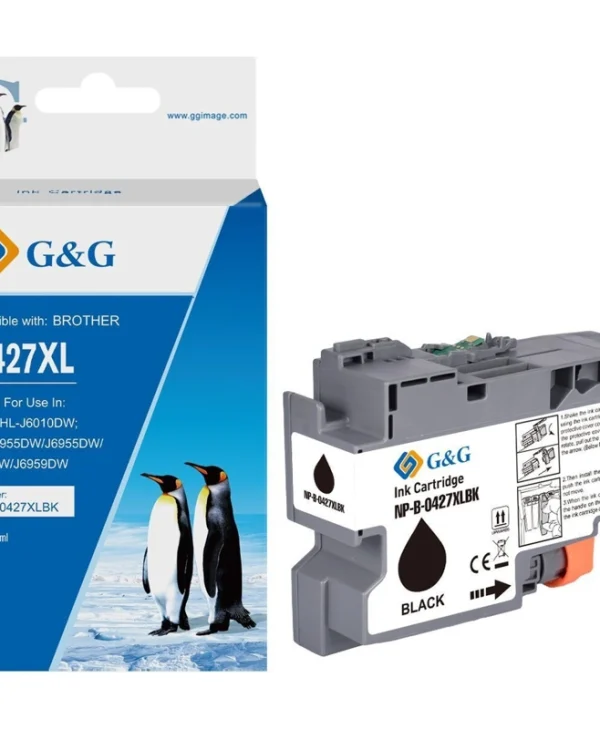 G&g Compatible Ink Cartridge Lc-427xlbk Np-b-0427xlbk Black 20613
