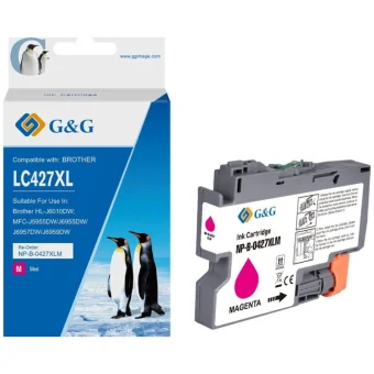 G&G Συμβατό Μελάνι Εκτυπωτή InkJet LC-427XLM Ματζέντα 1τμχ 20615