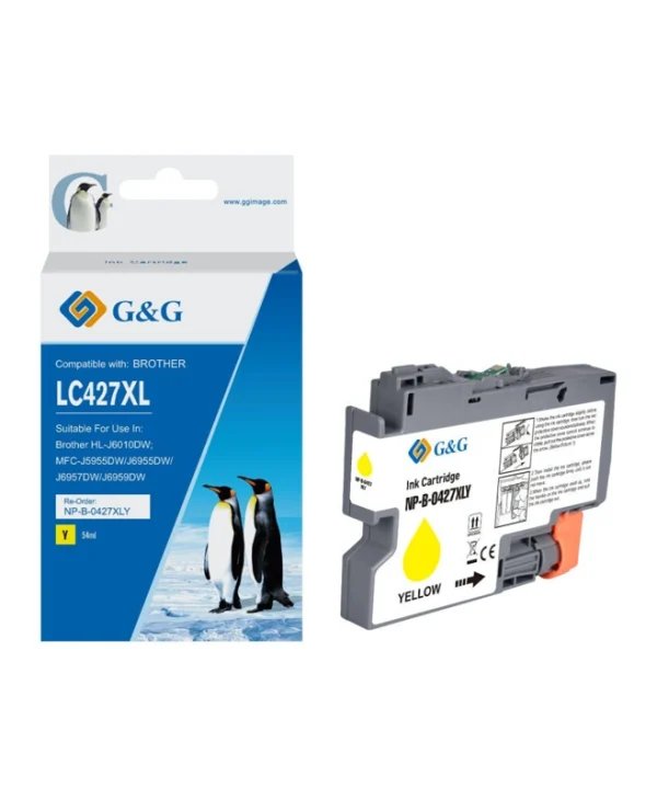 Premium Cartridge G&g 5k Brother Lc 427xl Yellow Lc-427xly Lc427xly 20616