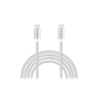 Alkaya USB 2.0 Cable USB-C male - USB-C 65W Λευκό 1m CL-60006