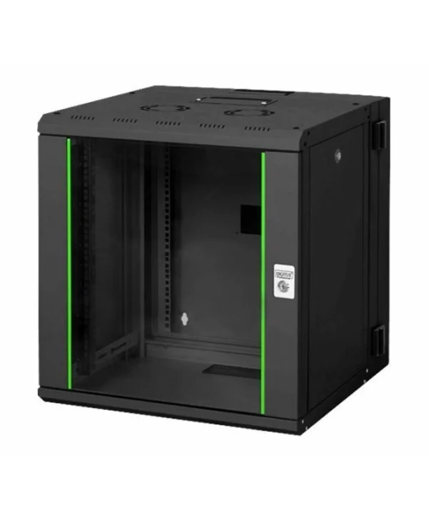 Digitus Professional Unique Επιτοίχια Καμπίνα Rack 12U 60x60x64.3cm Μαύρο DN-19 12-U-3-SW