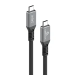 Cablexpert Premium Braided USB 4 Video Cable USB-C male - USB-C 240W PD Μαύρο 0.3m CCBP-USB4-CMCM240-0.3M
