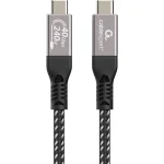 Cablexpert Premium Braided USB 4 Video Cable USB-C male - USB-C 240W PD Μαύρο 0.3m CCBP-USB4-CMCM240-0.3M - Image 3