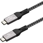 Cablexpert Premium Braided USB 4 Video Cable USB-C male - USB-C 240W PD Μαύρο 0.3m CCBP-USB4-CMCM240-0.3M - Image 4