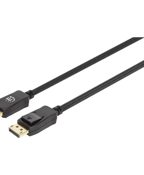 Manhattan Cable DisplayPort male - DisplayPort male 2m Μαύρο (353618)