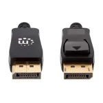 Manhattan Cable DisplayPort male - DisplayPort male 2m Μαύρο (353618) - Image 2
