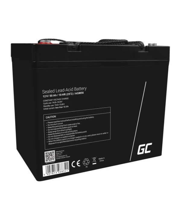 Green Cell Μπαταρία UPS με Χωρητικότητα 50Ah και Τάση 12V AGM56 1τμχ