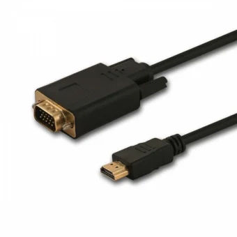 Savio Cable HDMI male - VGA male 1.8m Μαύρο CL-197