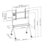 Vogel's 7410110 Βάση Τηλεόρασης Δαπέδου έως 80kg Μαύρο - Image 6