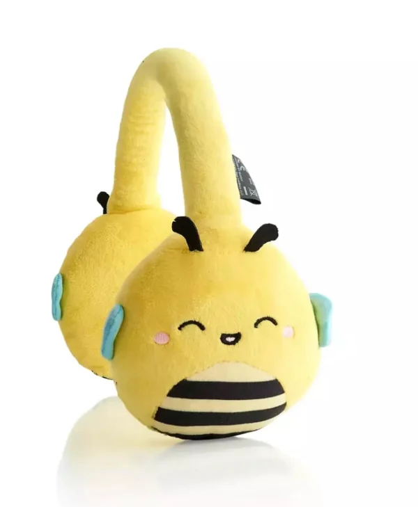 Lazerbuilt Squishmallows Plush Ασύρματα Bluetooth Παιδικά Over Ear Ακουστικά με 6 ώρες Λειτουργίας Sunny The Bee HMSQM-BT-SUNNY