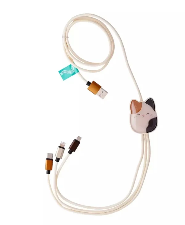 Lazerbuilt Braided USB to micro USB / Type-C / Lightning Cable 2A Γκρι 1.2m CBSQM-3IN1-CAM