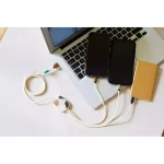 Lazerbuilt Braided USB to micro USB / Type-C / Lightning Cable 2A Γκρι 1.2m CBSQM-3IN1-CAM - Image 3