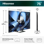 Hisense Smart Τηλεόραση 75" 4K UHD LED 75U7DSE HDR (2026) - Image 3