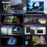 Hisense Smart Τηλεόραση 55" 4K UHD Mini LED U7SE HDR (2026) 55U7SE 20018749 - Image 4