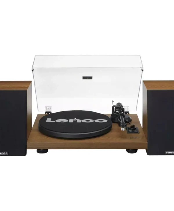 Lenco LS-480WD LS-480WD Πικάπ με Belt Drive, Προενίσχυση και Ενσωματωμένα Ηχεία Καφέ LS480WD