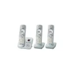 Panasonic KX-TG6823 Ασύρματο Τηλέφωνο Trio Ασημί KX-TG6823GS - Image 5