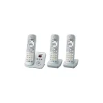 Panasonic KX-TG6823 Ασύρματο Τηλέφωνο Trio Ασημί KX-TG6823GS - Image 7