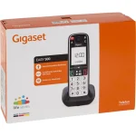Gigaset Gigaset Easy 500 Black Dect Landline Phone Senior Phone 5.8 Cm 2.2 Inch Tft Color Display Sos Button Optical Call Signaling Phonebook S30852-H3115-B101