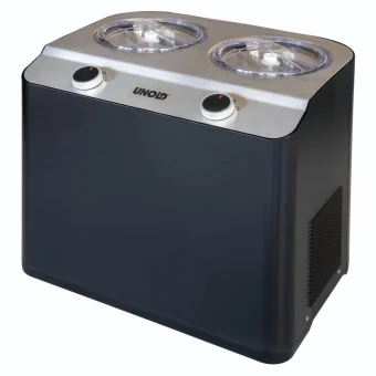 Unold Doppio Παγωτομηχανή 2x1.2lt Μαύρη 48835